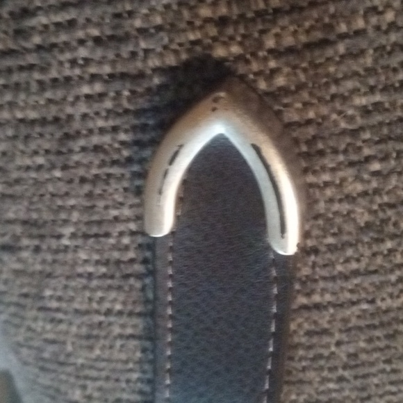 Navasota Leather And Silver Medallion Belt Waist 27"-31" - Picture 12 of 16